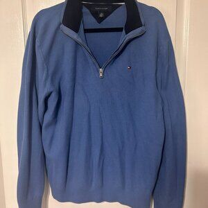 Tommy Hilfiger Men's Quarter Zip Pullover Sweater size XL